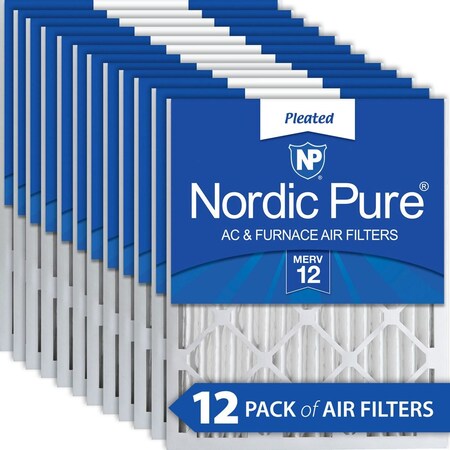 FILTER 15X20X2 MERV 12 MPR 15001900 12 PIECES ACTUAL SIZE 145 X 195 X 175 MADE IN T